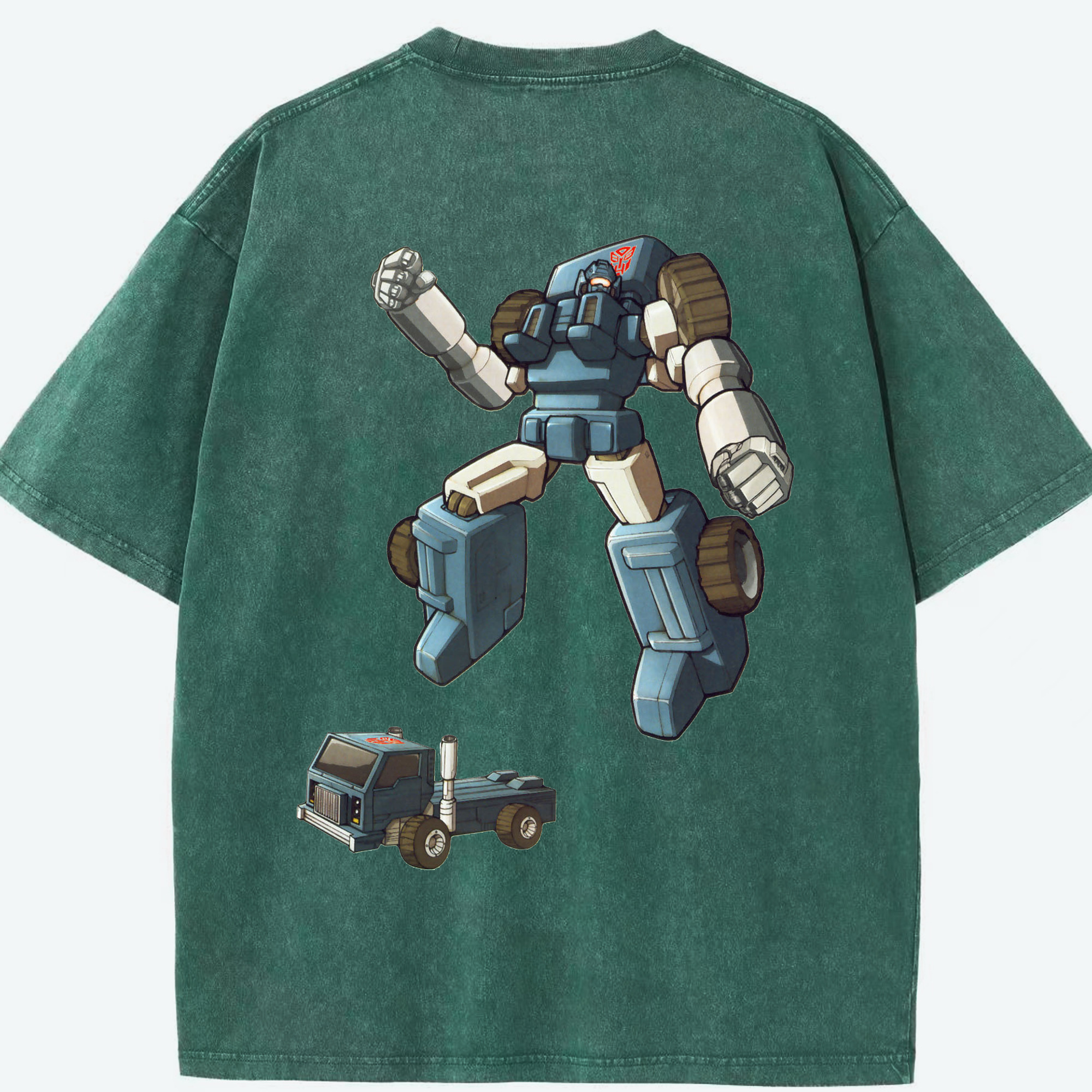 （画像用）  綿100% ヴィンテージ風 半袖Tシャツ（背面プリント）